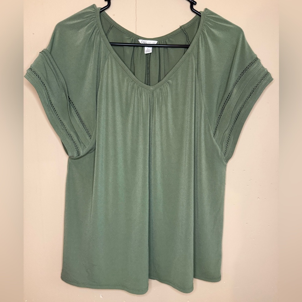 Cato Sage Green Blouse
